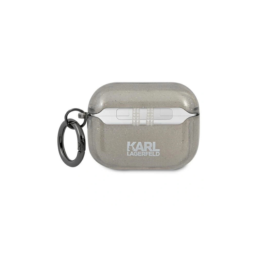 Etui Karl Lagerfeld KLAPUCHGK Apple AirPods Pro cover czarny/black Glitter Choupette