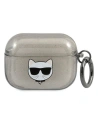 Karl Lagerfeld Apple Tasche KLAPUCHGK AirPods Pro Hülle schwarz/schwarz Glitter Choupette