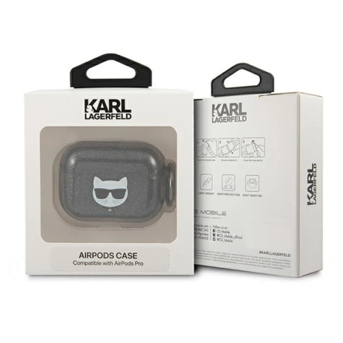 Kup Karl Lagerfeld Apple Tasche KLAPUCHGK AirPods Pro Hülle schwarz/schwarz Glitter Choupette - KLD586BLK - {ean13} - Sklep Home Screen