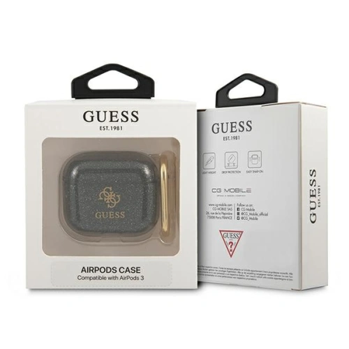 Kup Etui Guess GUA3UCG4GK Apple AirPods 3 obal černý/black Glitter Collection - GUE1108BLK - {ean13} - Sklep Home Screen
