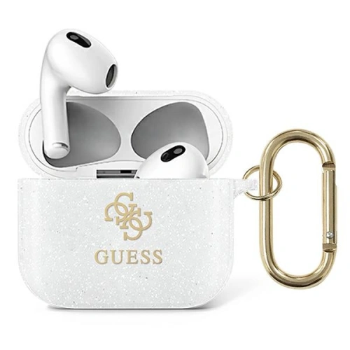 Kup Etui Guess GUA3UCG4GT Apple AirPods 3 kryt Transparent Glitter Collection - GUE1110CL - {ean13} - Sklep Home Screen