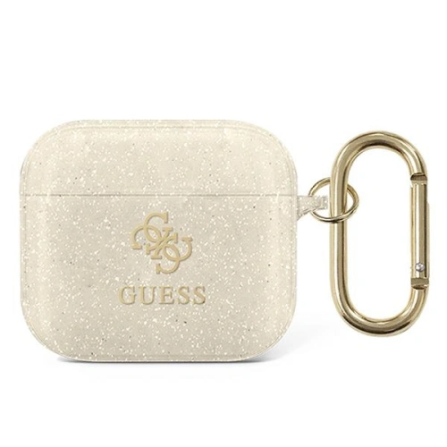 Kup Etui Guess GUA3UCG4GD pentru Apple AirPods 3 capac auriu/galben Glitter Collection - GUE1107GLD - {ean13} - Sklep Home Screen