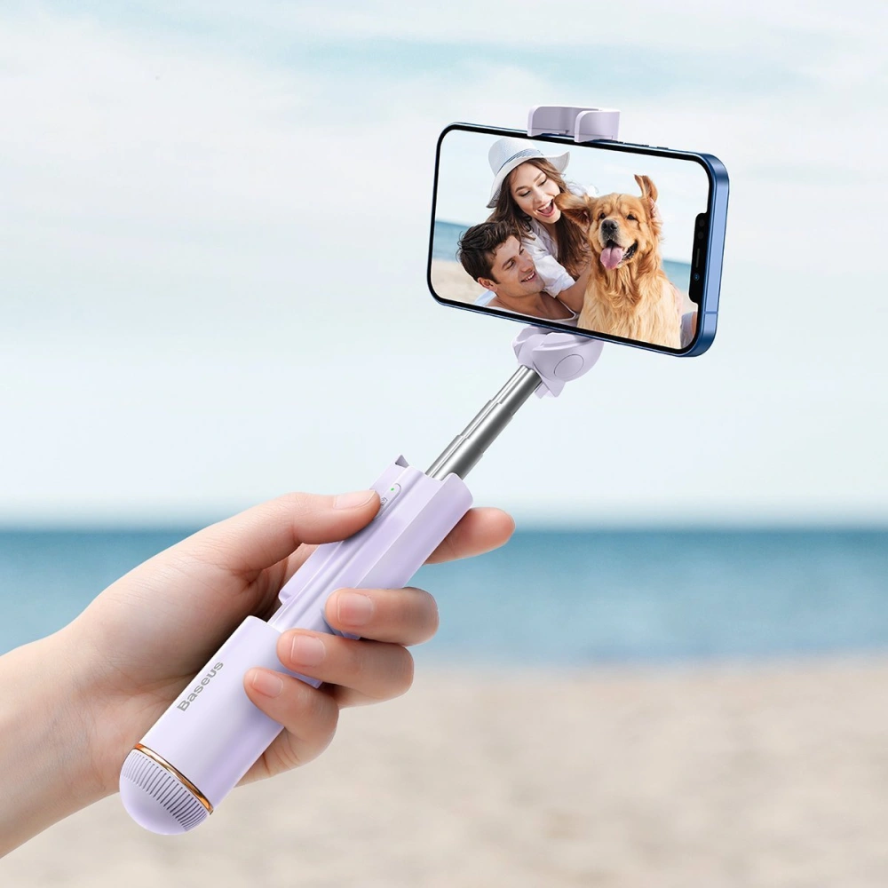 Selfie stick Bluetooth Baseus Ultra Mini (fioletowy)