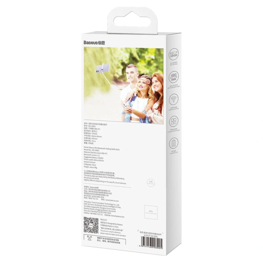 Selfie stick Bluetooth Baseus Ultra Mini (fioletowy)