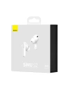 Buy Baseus SIMU ANC True Wireless Earphones TWS S2 (white) - BSU2829WHT - {ean13} - Home Screen Store Europe