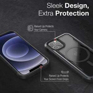 Kup Etui aluminiowe X-Doria Raptic Shield Pro Magnet MagSafe Apple iPhone 12/12 Pro (czarny) - XDR115BLK - {ean13} - Sklep Home Screen
