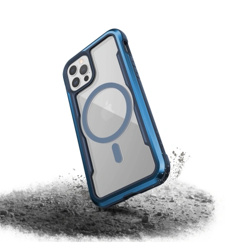 Kup X-Doria Apple Aluminiumhülle Raptic Shield Pro Magnet MagSafe iPhone 12/12 Pro (blau) - XDR116BLU - {ean13} - Sklep Home Screen