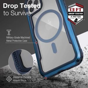 Kup Etui aluminiowe X-Doria Raptic Shield Pro Magnet MagSafe Apple iPhone 12/12 Pro (niebieski) - XDR116BLU - {ean13} - Sklep Home Screen