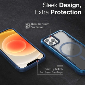 Kup Etui aluminiowe X-Doria Raptic Shield Pro Magnet MagSafe Apple iPhone 12/12 Pro (niebieski) - XDR116BLU - {ean13} - Sklep Home Screen
