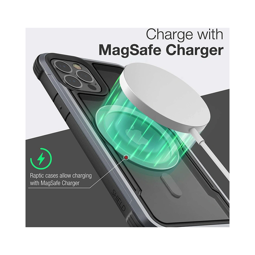 Etui aluminiowe X-Doria Raptic Shield Pro Magnet MagSafe Apple iPhone 12/12 Pro (czerwony)