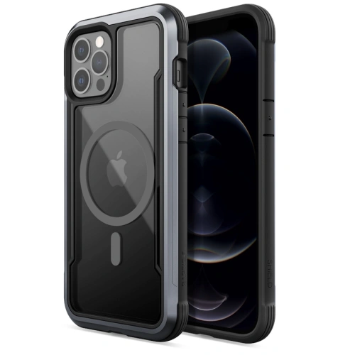Buy Raptic Shield Pro Magnet - Aluminium Case for iPhone 12 Pro Max MagSafe (DROP TEST 4M) (Black) - XDR118BLK - {ean13} - Home Screen Store Europe