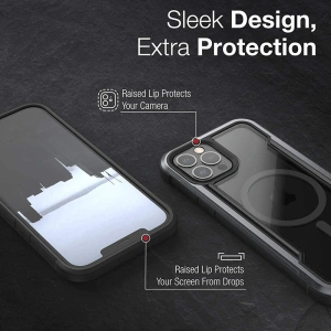 Kup Etui aluminiowe X-Doria Raptic Shield Pro Magnet MagSafe Apple iPhone 12 Pro Max (czarny) - XDR118BLK - {ean13} - Sklep Home Screen