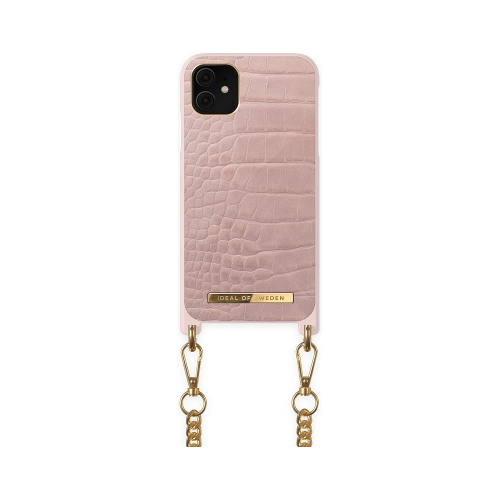 Etui iDeal of Sweden Necklace Apple iPhone 11/XR (Misty Rose Croco)
