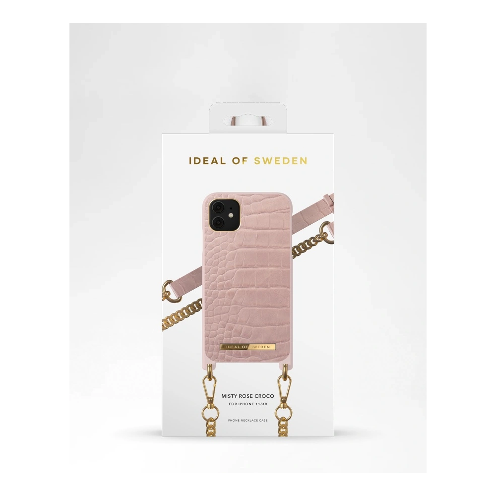Etui iDeal of Sweden Necklace Apple iPhone 11/XR (Misty Rose Croco)