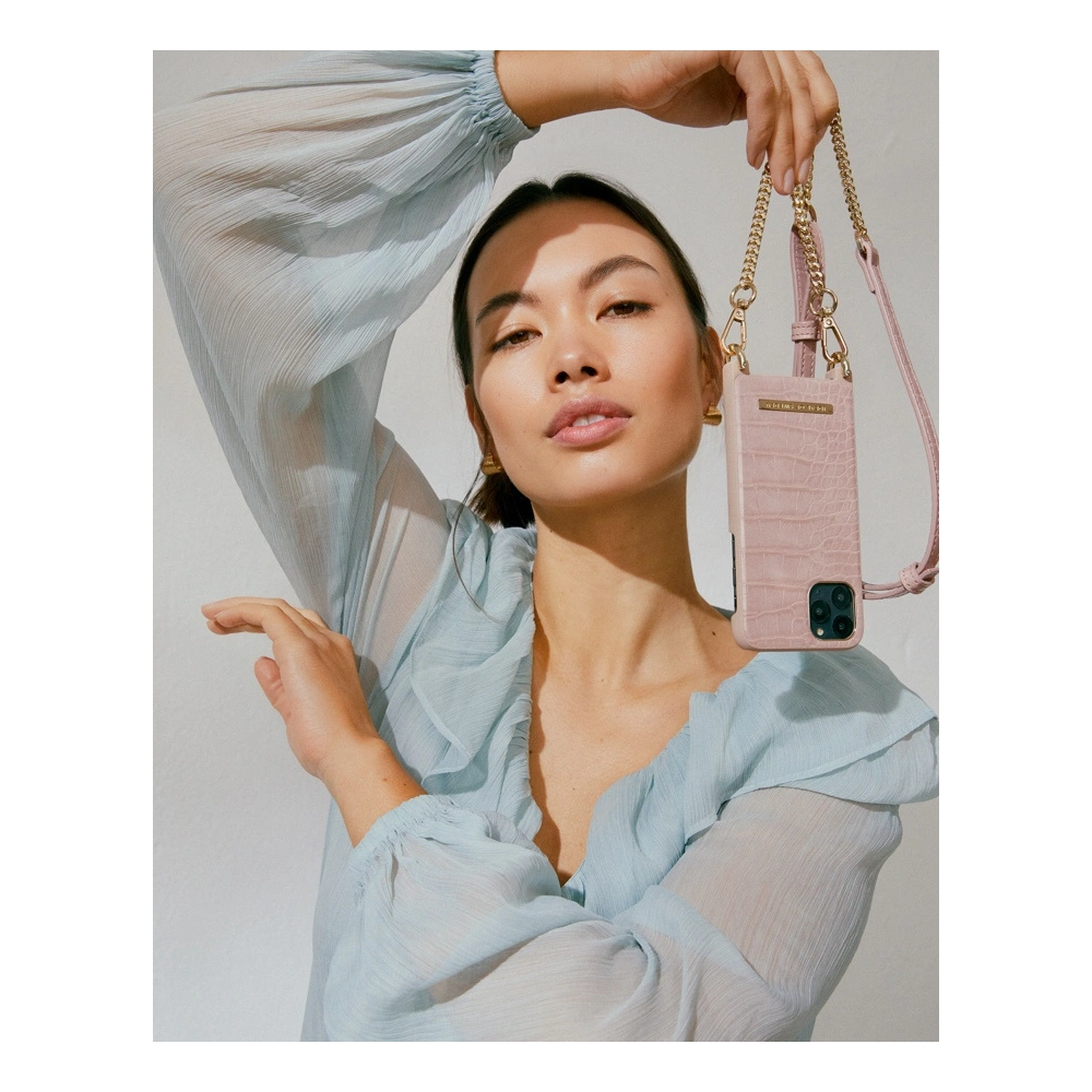 Etui iDeal of Sweden Necklace Apple iPhone 11/XR (Misty Rose Croco)