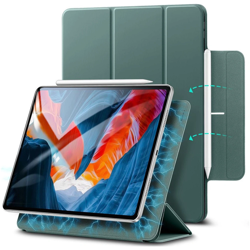 Etui ESR Rebound Magnetic Apple iPad Pro 12.9 2020/2021 (4. i 5. generacji) Forest Green