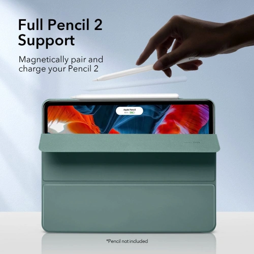Kup ESR Apple Tasche Rebound Magnetic iPad Pro 12.9 2020/2021 (4. und 5. Generation) Waldgrün - ESR356GRN - {ean13} - Sklep Home Screen