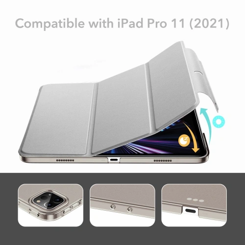 Kup Etui ESR Ascend Trifold Apple iPad Pro 11 2021 (3. generacji) Grey + Szkło - ESR357GRY - {ean13} - Sklep Home Screen