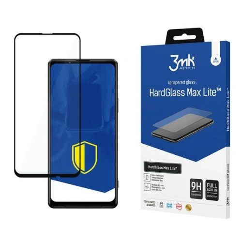 Kup Sticlă securizată 3MK HardGlass Max Lite Sony Xperia 1 III 5G neagră - 3MK1828 - {ean13} - Sklep Home Screen