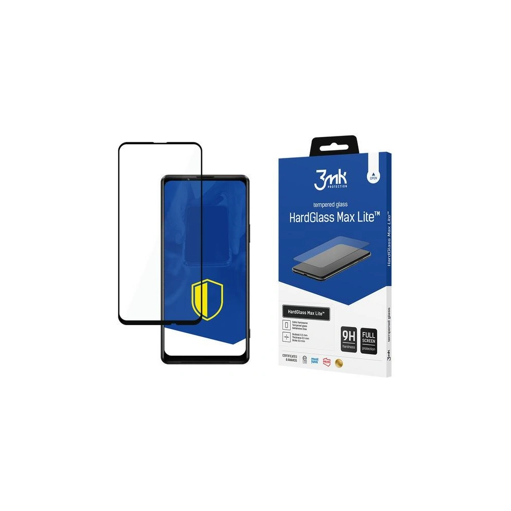 Szkło hartowane 3MK HardGlass Max Lite Sony Xperia 1 III 5G czarne