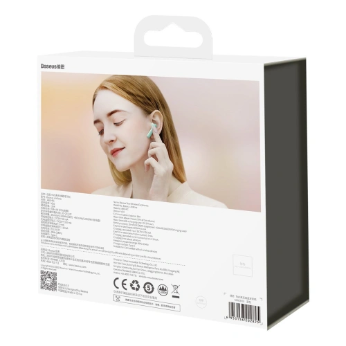 Buy Wireless headphones Baseus Encok W2, Bluetooth 5.0 (mint) - BSU2831MNT - {ean13} - Home Screen Store Europe
