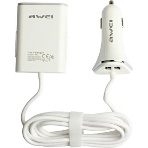 Kup Ładowarka samochodowa AWEI C-400 9.6A 4xUSB High Speed biały/white - AWEI072WHT - {ean13} - Sklep Home Screen