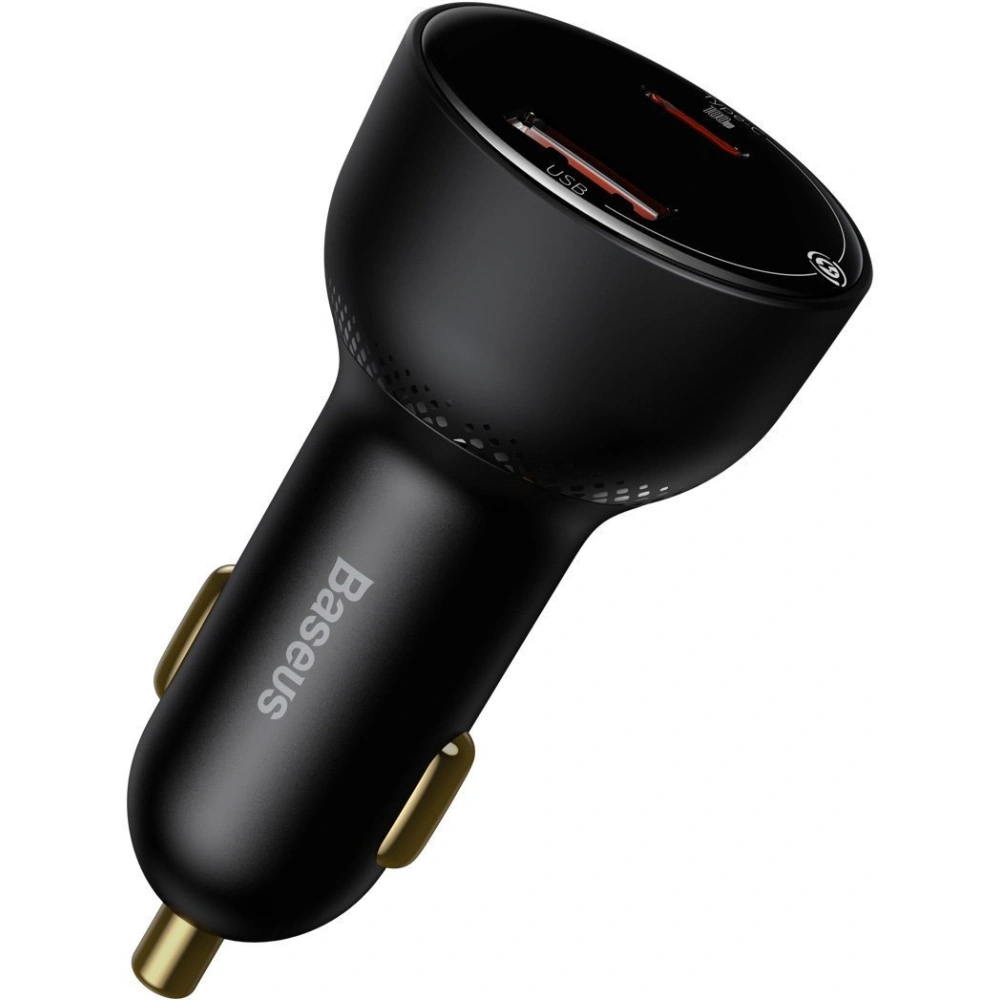 Ładowarka samochodowa Baseus Superme USB, USB-C, 100W (czarna)