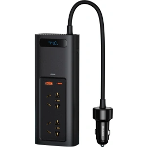 Inverter automobilový Baseus 150W, 220V, CN/EU (černý)