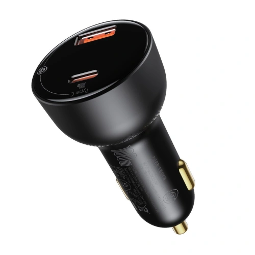 Kup Auto nabíječka Baseus Superme USB, USB-C, 100W + USB-C kabel (černá) - BSU2838BLK - {ean13} - Sklep Home Screen