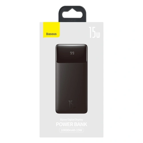 Kup PowerBank Baseus Bipow 10000mAh, 2xUSB, USB-C, 15W (černý) - BSU2839BLK - {ean13} - Sklep Home Screen