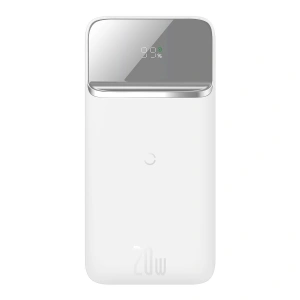 PowerBank Baseus Bipow 10000mAh, 2xUSB, USB-C, 20W, QI (biały)