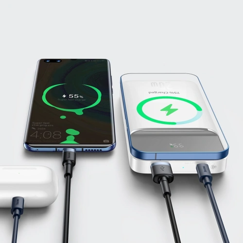 Kup PowerBank Baseus Bipow 10000mAh, 2xUSB, USB-C, 20W, QI (bílý) - BSU2840WHT - {ean13} - Sklep Home Screen