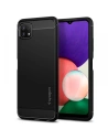 Spigen Samsung Gehäuse Rugged Armor Galaxy A22 5G Mattschwarz