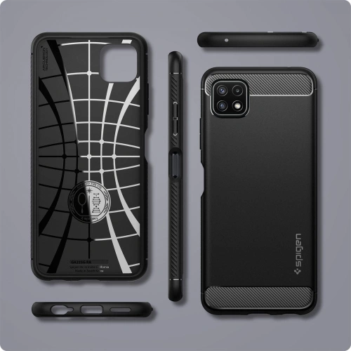 Kup Etui Spigen Rugged Armor Samsung Galaxy A22 5G Matná černá - SPN1664BLK - {ean13} - Sklep Home Screen