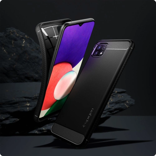 Kup Etui Spigen Rugged Armor Samsung Galaxy A22 5G Matná černá - SPN1664BLK - {ean13} - Sklep Home Screen