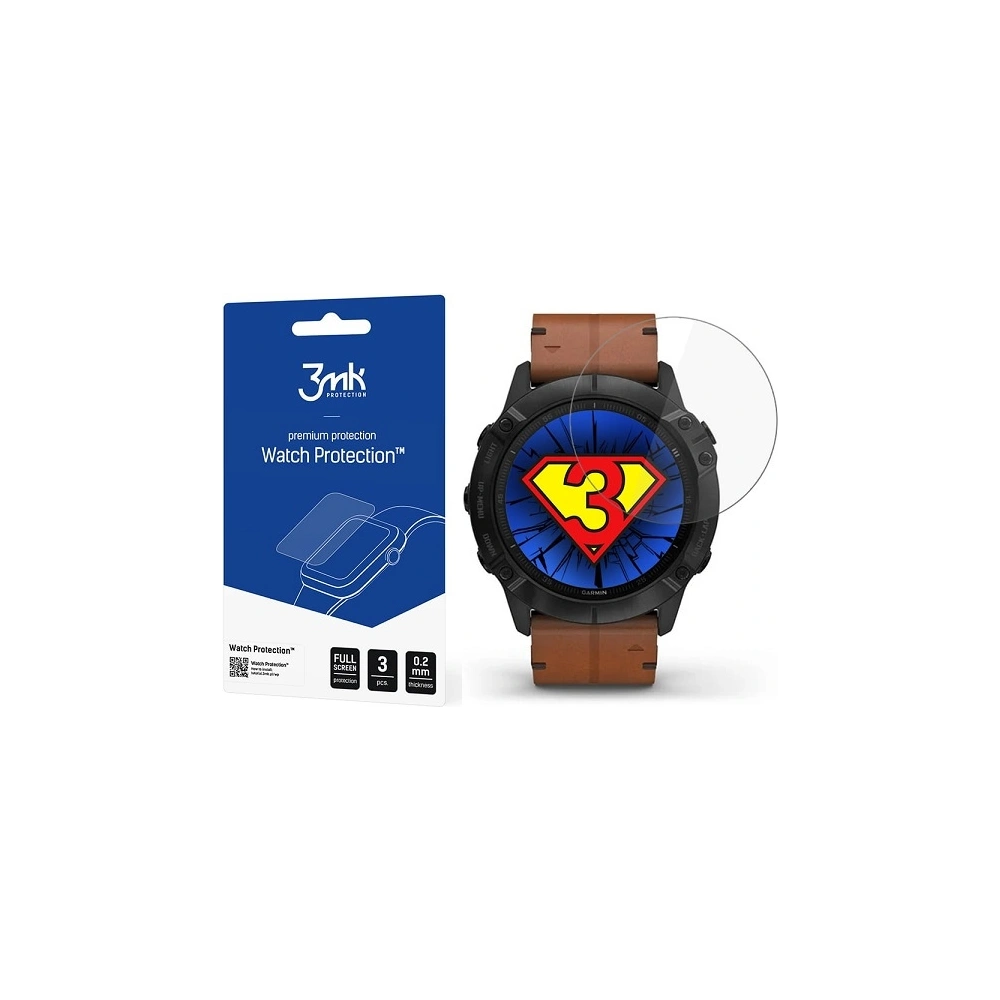 Szkło hybrydowe 3MK FlexibleGlass Watch Garmin Fenix 6X