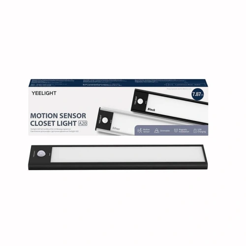 Kup Lampička do skříně s pohybovým senzorem Yeelight Closet Light 20cm (Černá) - YLT049BLK - {ean13} - Sklep Home Screen