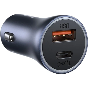Kup Autós töltő Baseus Golden Contactor Pro, USB + USB-C, QC4.0+, PD, SCP, 40W (szürke) + 1m USB-C kábel iP-hez (fekete) - BSU2843BLK - {ean13} - Sklep Home Screen
