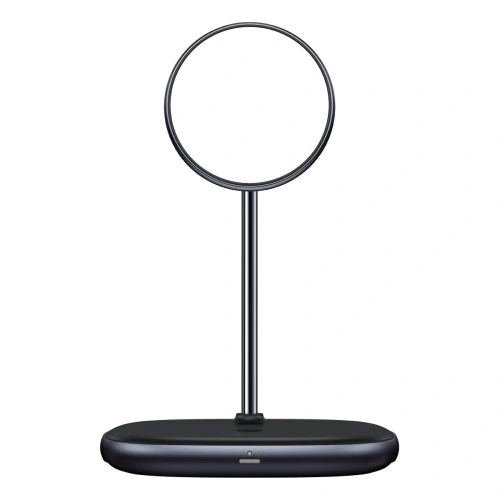 Buy Baseus Swan MagSafe Magnetic Stand with Wireless Charger for iPhone 12 (black) + 24W charger (black) - BSU2845BLK - {ean13} - Home Screen Store Europe