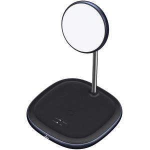 Kup Stojak magnetyczny Baseus Swan MagSafe z ładowarką indukcyjną do iPhone 12 (czarny) + ładowarka sieciowa 24W (czarna) - BSU2845BLK - {ean13} - Sklep Home Screen