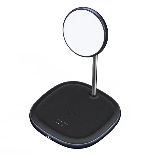Kup Stojak magnetický Baseus Swan MagSafe s indukční nabíječkou pro iPhone 12 (černý) + síťová nabíječka 24W (černá) - BSU2845BLK - {ean13} - Sklep Home Screen