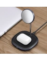 Kup Stojak magnetický Baseus Swan MagSafe s indukční nabíječkou pro iPhone 12 (černý) + síťová nabíječka 24W (černá) - BSU2845BLK - {ean13} - Sklep Home Screen