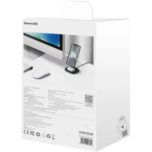 Kup Stojak magnetyczny Baseus Swan MagSafe z ładowarką indukcyjną do iPhone 12 (czarny) + ładowarka sieciowa 24W (czarna) - BSU2845BLK - {ean13} - Sklep Home Screen