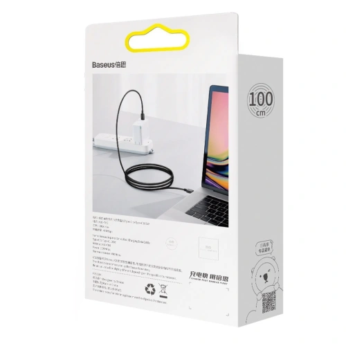 Kup Kabel USB-C do USB-C Baseus Superior Series, 100W, 1m (czarny) - BSU2848BLK - {ean13} - Sklep Home Screen