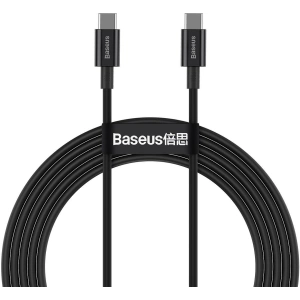 Buy Baseus Superior Series Cable USB-C to USB-C, 100W, 2m (black) - BSU2850BLK - {ean13} - Home Screen Store Europe