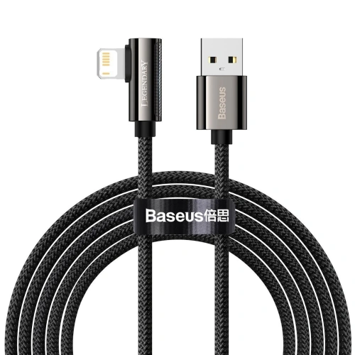 Kup Kabel USB do Lightning kątový Baseus Legend Series, 2.4A, 2m (černý) - BSU2852BLK - {ean13} - Sklep Home Screen