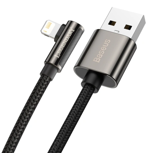 Kup Kabel USB do Lightning kątowy Baseus Legend Series, 2.4A, 2m (czarny) - BSU2852BLK - {ean13} - Sklep Home Screen