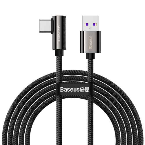 Kup Kabel USB do USB-C kątový Baseus Legend Series, 66W, 2m (černý) - BSU2854BLK - {ean13} - Sklep Home Screen