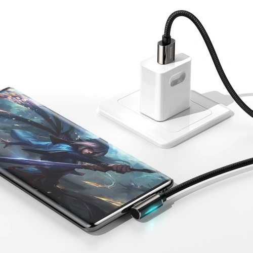 Kup Kabel USB do USB-C kątový Baseus Legend Series, 66W, 2m (černý) - BSU2854BLK - {ean13} - Sklep Home Screen
