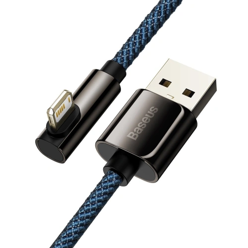 Kup Baseus USB-zu-Lightning-Winkelkabel Legend Series, 2,4A, 1m (blau) - BSU2856BLU - {ean13} - Sklep Home Screen